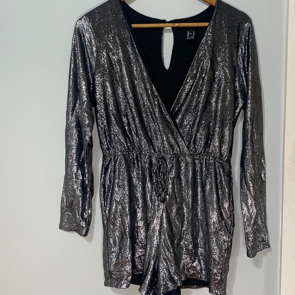 Forever 21 Silver Romper